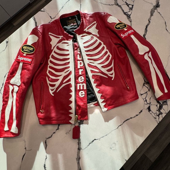 Supreme Leather Bones Jacket - Picture 8 of 14